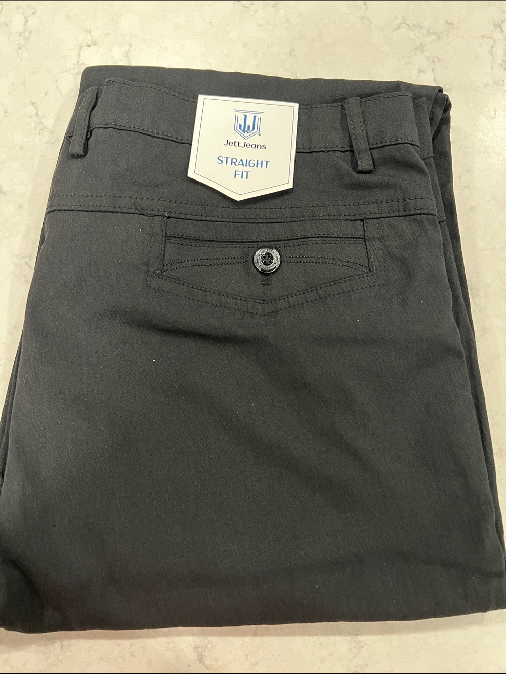 Men's Straight Fit Black Chinos